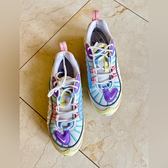 Nike Air Max 97 Pastel Colour Block Sneaker US 7 Wore Once Super Unique - Picture 3 of 9